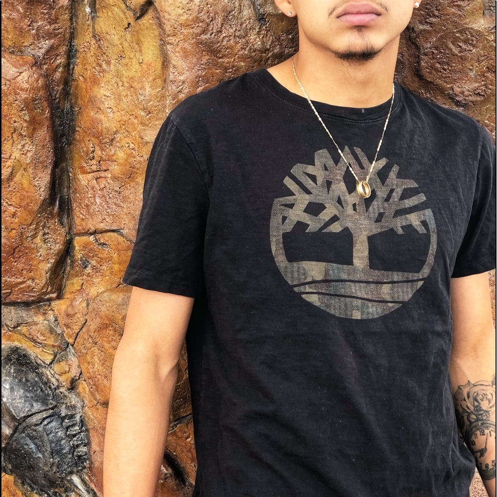 Timberland logo Black Tee